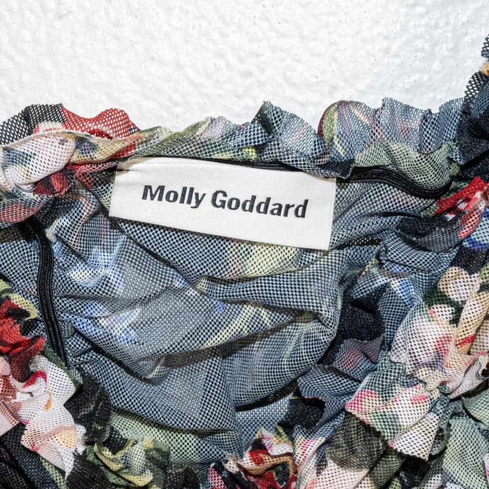 Molly Goddard $350 Printed Mesh Elasticated Tube Top size 10US 14UK - Picture 3 of 9